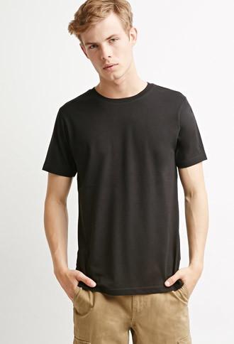 21 Men Men's  Classic Crew Neck Tee (black)