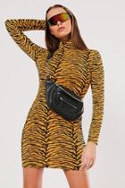 Forever21 Missguided Tiger Print Bodycon Dress