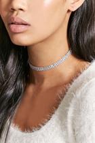 Forever21 Rhinestone Choker & Stud Set