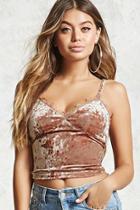 Forever21 Velvet Lace Cami Top