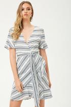 Forever21 Striped Ruffle-trim Dress