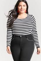 Forever21 Plus Size Stripe Crop Top