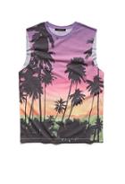 Forever21 Palm Tree Muscle Tee