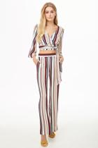 Forever21 Striped Crepe Palazzo Pants