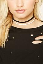 Forever21 Faux Leather Braided Choker Set