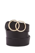 Forever21 Circle Cutout Buckle Belt