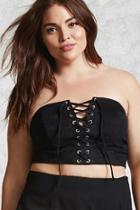 Forever21 Plus Size Cropped Corset Top