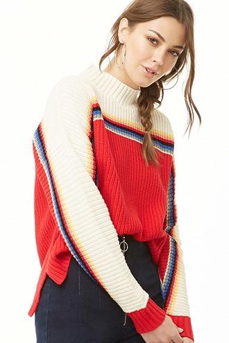 Forever21 Colorblock Knit Sweater