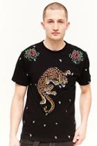 Forever21 Reason Embroidered Graphic Tee