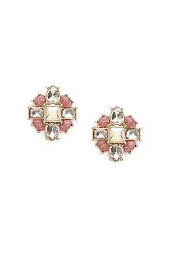 Forever21 Faux Crystal & Gem Stud Earrings