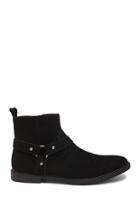 Forever21 Men Reason Faux Suede O-ring Ankle Boots