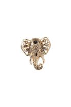 Forever21 Etched Elephant Statement Ring