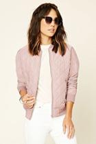Love21 Women's  Contemporary Quilted Bomber