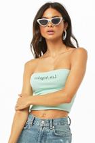 Forever21 Cropped Los Angeles Graphic Tube Top