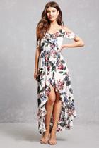 Forever21 Floral Ruffle High-low Dress
