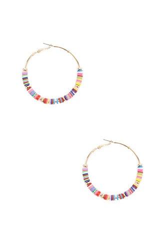 Forever21 Multi-color Hoop Earrings