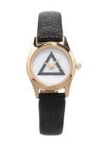 Forever21 Faux Leather Geo-faced Watch