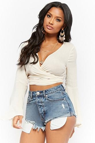 Forever21 High-rise Button Fly Denim Shorts