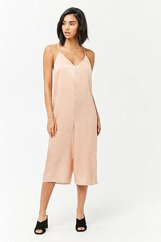 Forever21 Satin Culotte Jumpsuit