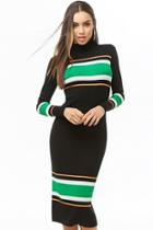 Forever21 Ribbed Striped Sweater Dress