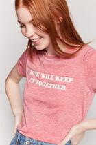 Forever21 Love Will Keep Us Together Graphic Tee