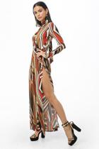 Forever21 Geo Split-tulip Leg Jumpsuit