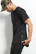 Forever21 Eptm Cotton Side-zip Tee
