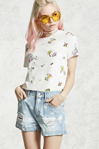 Forever21 Burnout Graphic T-shirt