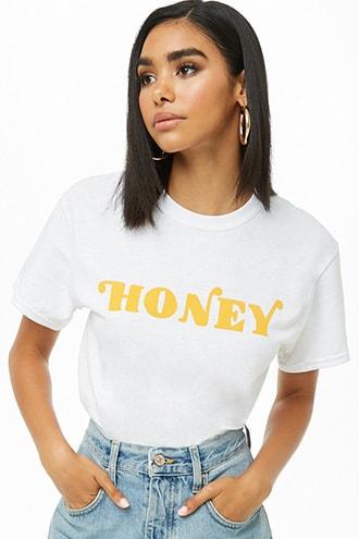 Forever21 The Style Club Honey Graphic Tee