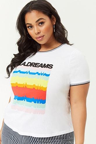 Forever21 Plus Size La Dreams Graphic Tee