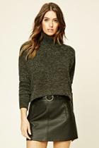 Love21 Women's  Charcoal Contemporary Turtleneck Sweater