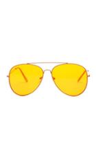 Forever21 Premium Neon Metal Aviator Sunglasses
