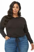 Forever21 Plus Size Waffle-knit Hooded Top
