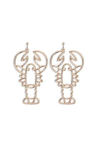 Forever21 Lobster Cutout Earrings