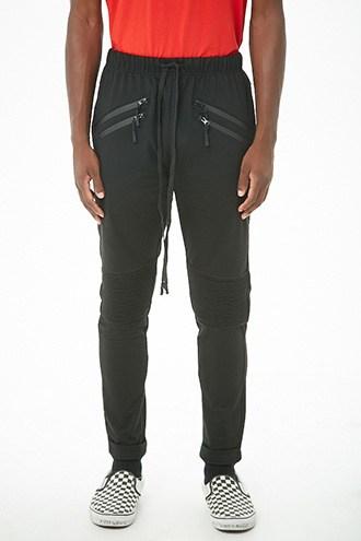 Forever21 American Stitch Ankle-zip Moto Joggers