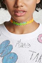 Forever21 Multicolored Floral Choker
