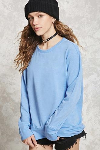 Forever21 High-low Fleece Sweatshirt
