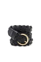 Forever21 Black Braided Faux Leather Belt