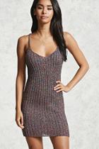 Forever21 Contemporary Metallic Knit Dress