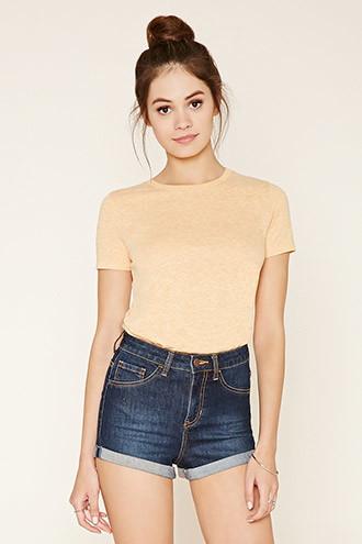 Forever21 Plus Women's  Slub Knit Tee