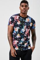 Forever21 Drill Clothing Floral Graphic Tee