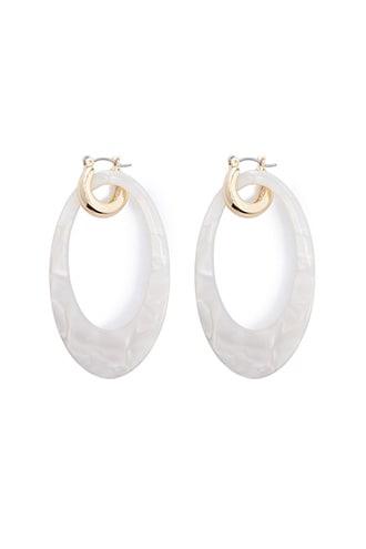 Forever21 Acrylic Oval Drop Earrings