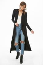 Forever21 Drapey Open-front Longline Cardigan