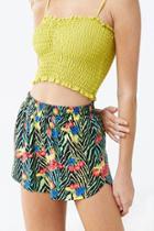 Forever21 Striped Fruit Print Dolphin Shorts