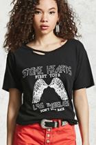 Forever21 Stone Hearts Graphic Tee