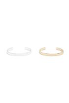 Forever21 High-polish Cuff Bracelet Set