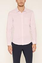 21 Men Men's  Pink Micro-patterned Shirt