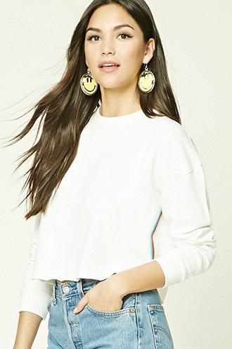 Forever21 Multicolor Stripe-panel Top