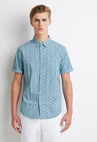 Forever21 Micro Floral Print Shirt