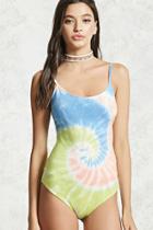 Forever21 Tie-dye Cami Bodysuit